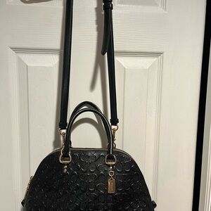 Coach Black Embossed Women's Bag DDBS Katy